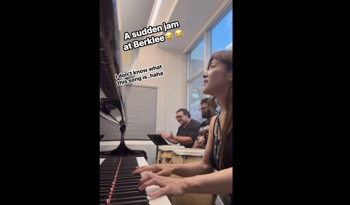 Spontaneous jam at Berklee.